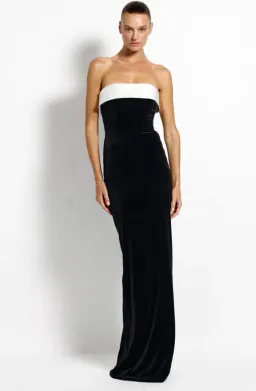 Effie Kats Madison Gown - Black Velvet Size XS for rent on The Volte - image 1