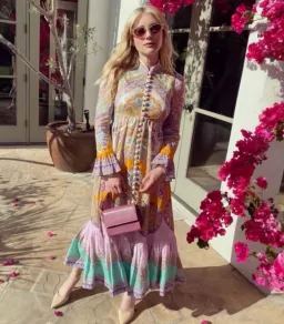 Zimmermann Lola Paisley Midi Dress Daisy Paisley Size 2 / Au 12 for rent on The Volte - image 1