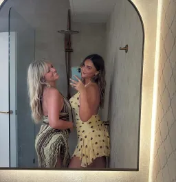 Benni Spotty Harlow Halter Dress Size 14 for rent on The Volte - image 3