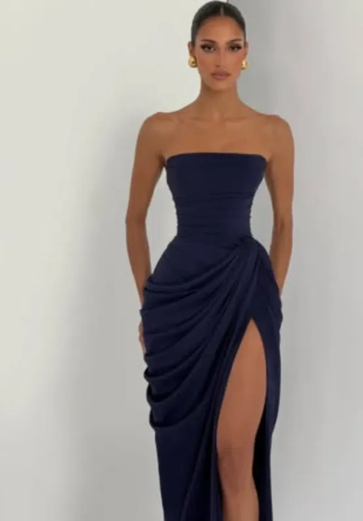 BABYBOO CYRA MAXI DRESS NAVY 8 for rent on The Volte - main image