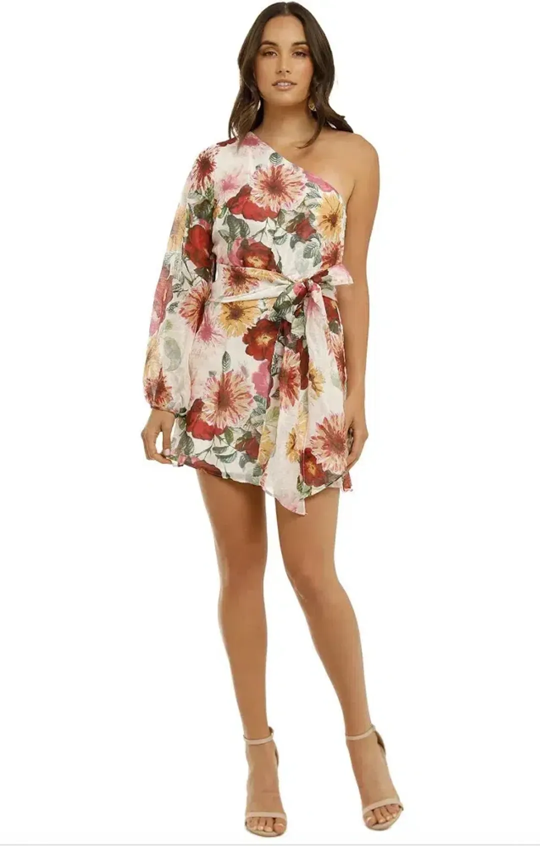 Talulah - Garland One Shoulder Dress for rent on The Volte - main image