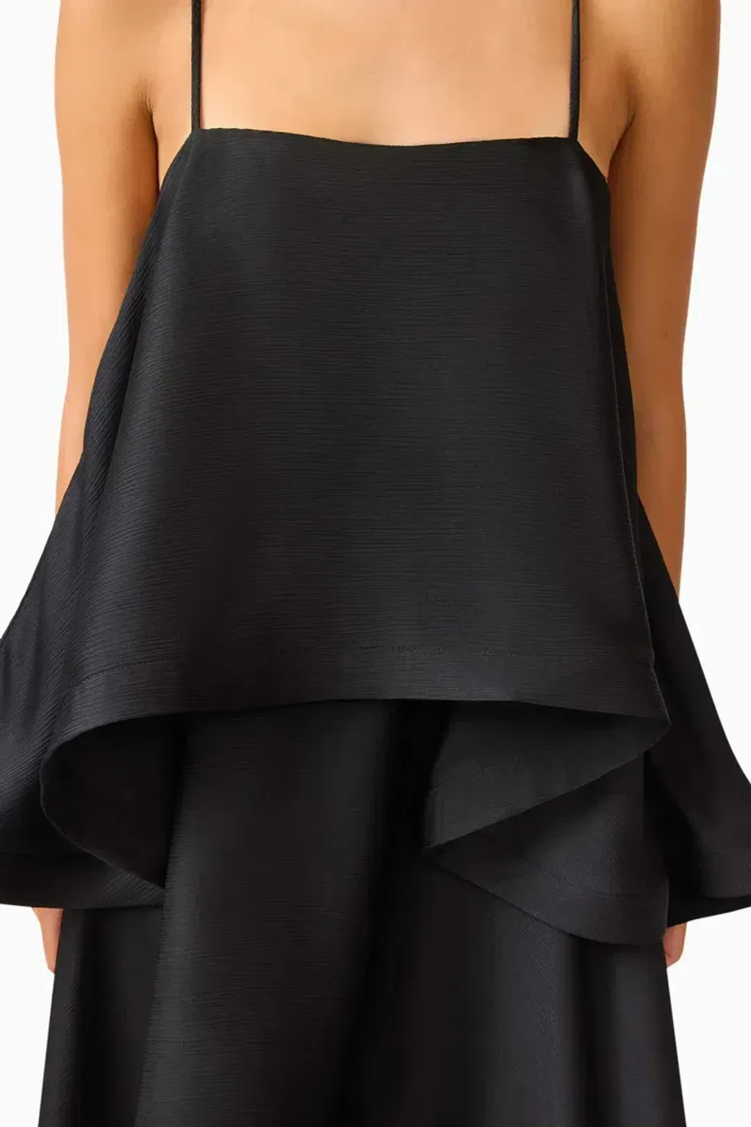 Elliatt Tilly Tiered Maxi Dress in Black Size 12 for rent on The Volte - main image