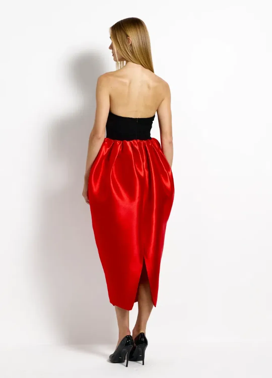 Effie Kats Juke Dress - Red Size S for rent on The Volte - main image