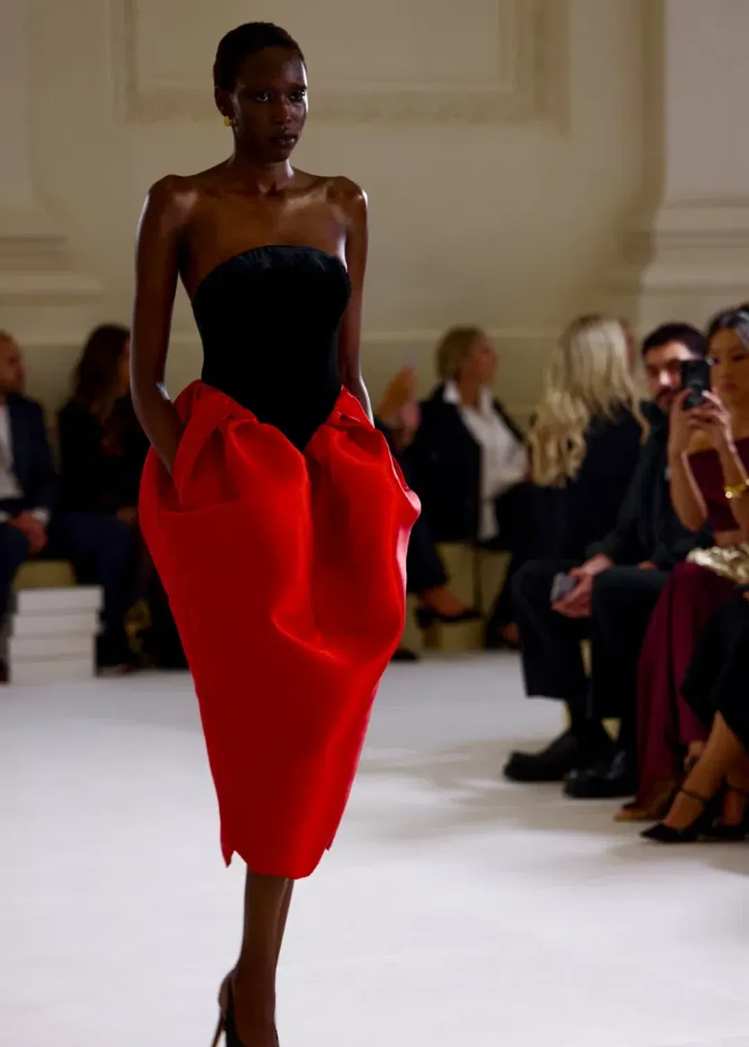 Effie Kats Juke Dress - Red Size S for rent on The Volte - main image