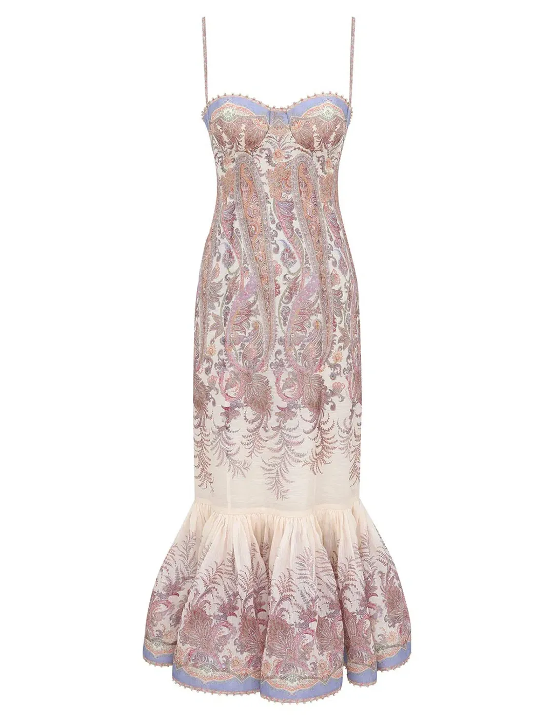 Zimmermann Alchemy Gown Cream Paisley Size 1 for rent on The Volte - main image