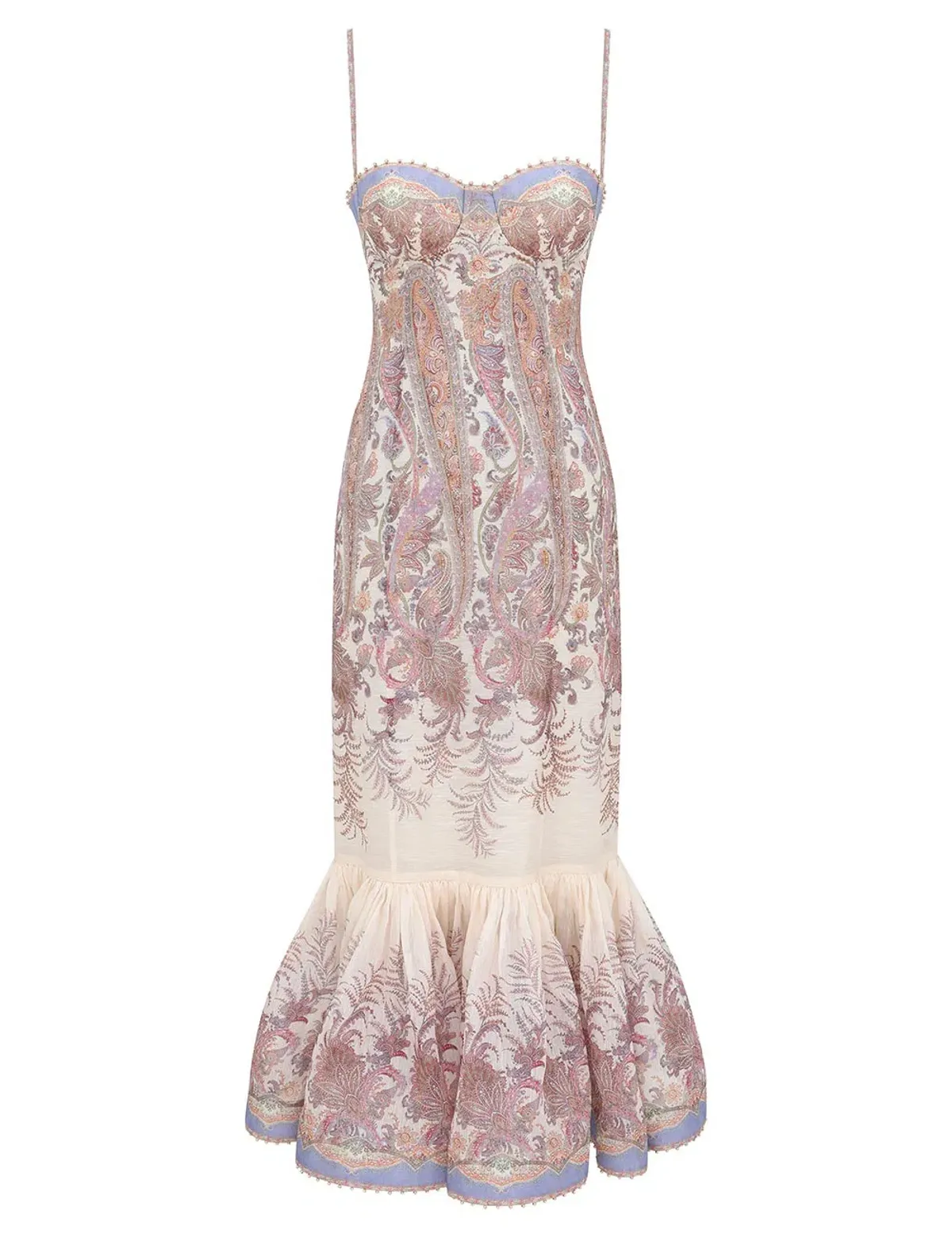 Zimmermann Alchemy Gown Cream Paisley Size 1 for rent on The Volte - main image