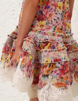 Luna Shirred Lantern Dress by Zimmermann Size 8 for rent on The Volte - image 5