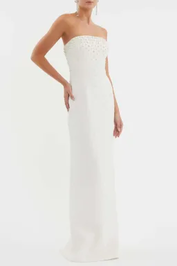 Therese Pearl Gown by Rebecca Vallance Size 8 for rent on The Volte - image 2