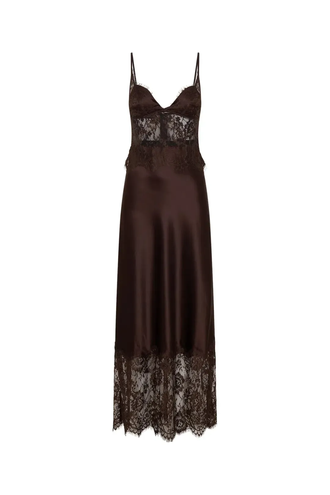 Sneaky Link Jaz Hand Lace Chocolate Maxi / Size 8 for rent on The Volte - main image