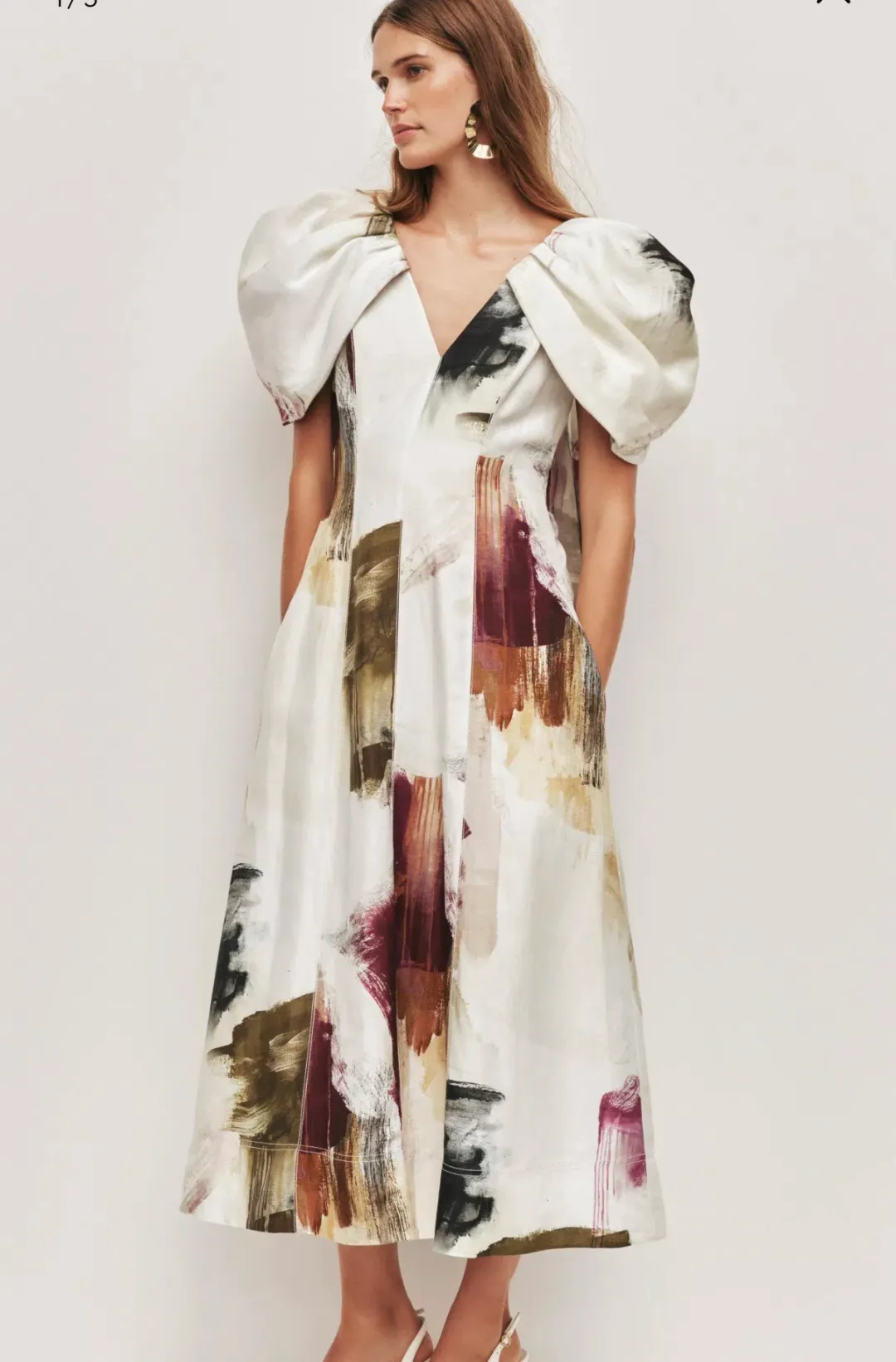 AJE bisou midi dress for rent on The Volte - main image