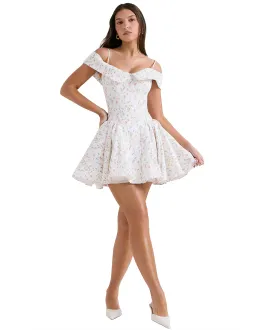 ELIDA PRINT CORSET MINI DRESS for rent on The Volte - image 2