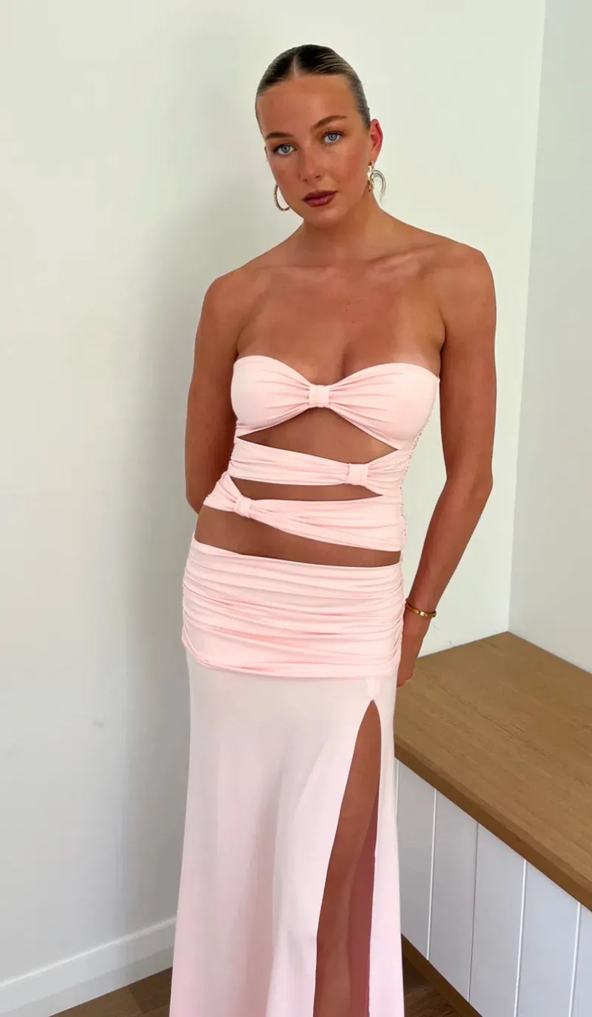 MODE MILA | REMI SET | RIBBON PINK | SIZE AU S/8 for rent on The Volte - main image