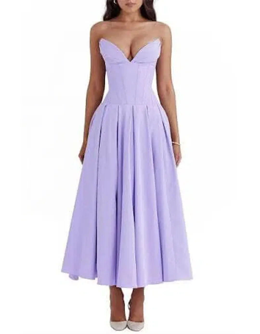 House of CB lady dress lilac for rent on The Volte - main image