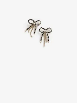 Chanel Chanel bow earrings for rent on The Volte - image 1