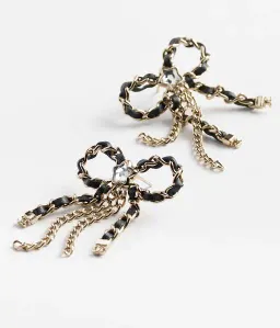 Chanel Chanel bow earrings for rent on The Volte - image 2