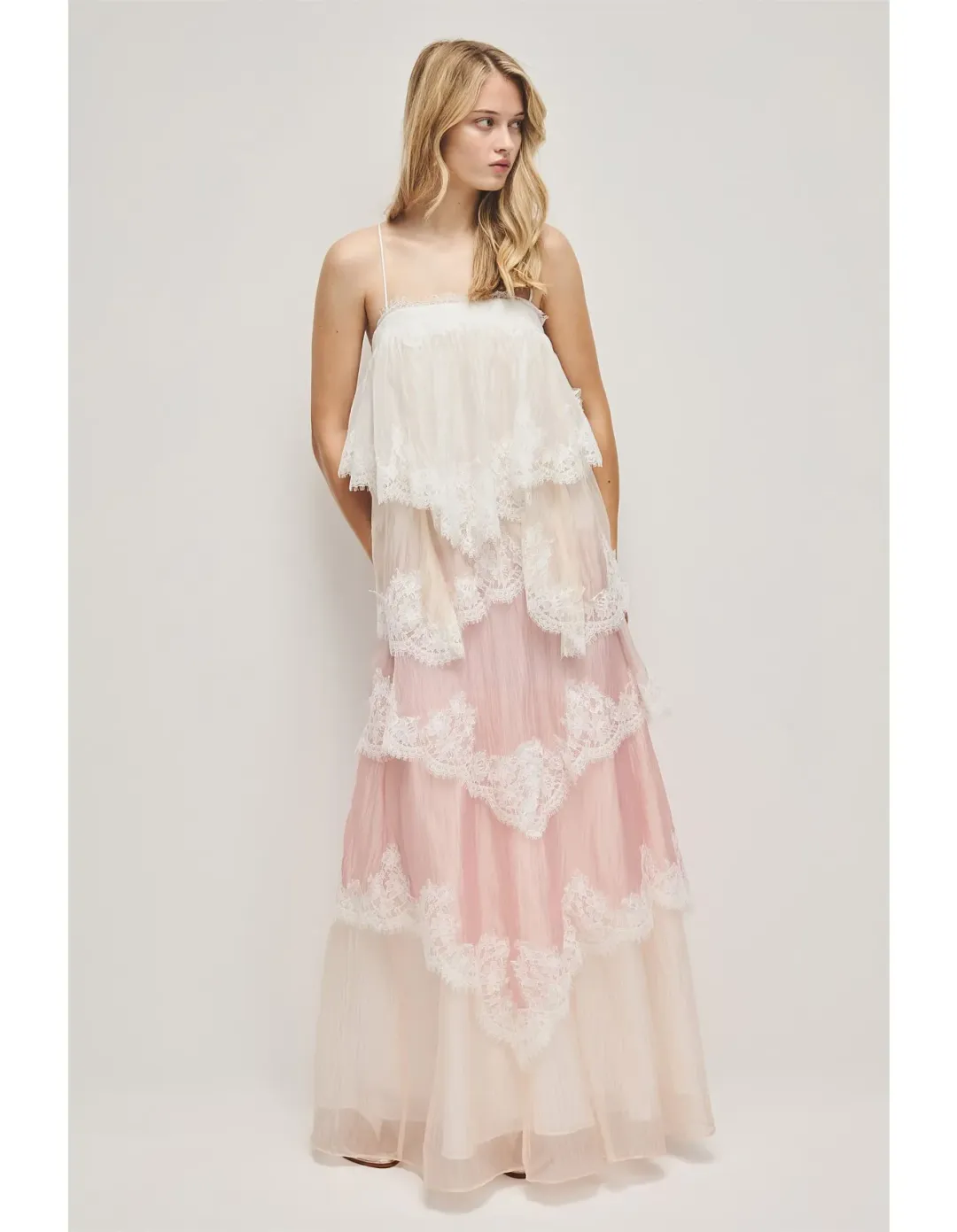 Aje Ophelia Lace Gown Multi Size 12 for rent on The Volte - main image