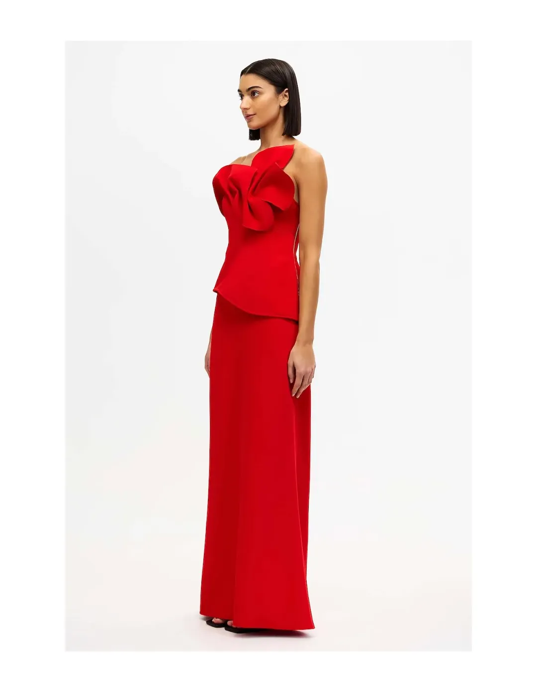 Acler Esher Midi Dress Red Size 8 for rent on The Volte - main image