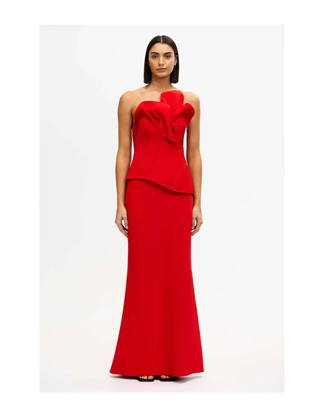 Acler Esher Midi Dress Red Size 8 for rent on The Volte - main image