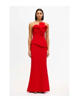 Acler Esher Midi Dress Red Size 8 for rent on The Volte - image 1