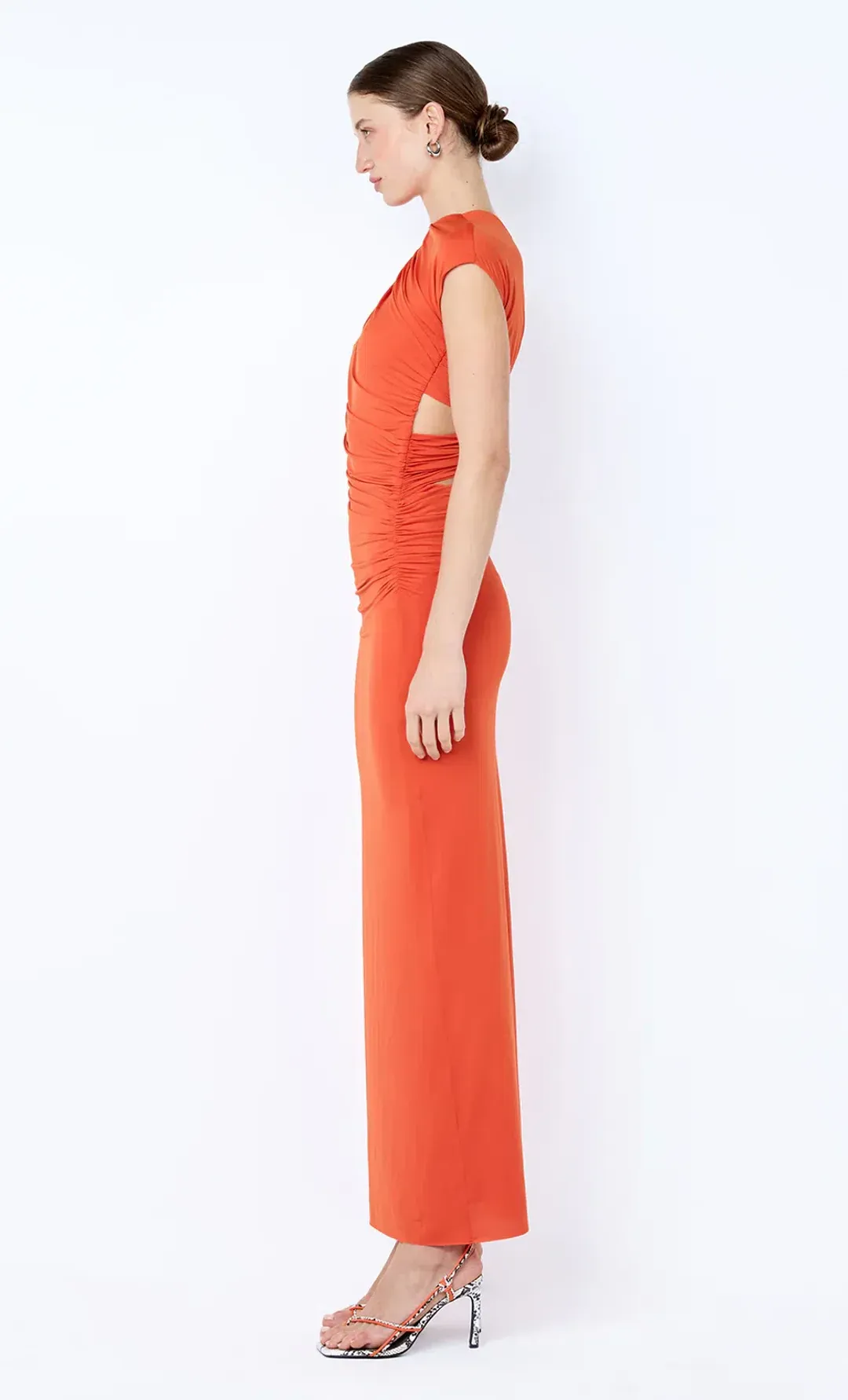 Bec &* Bridge - Solenne Twist Maxi Dress Persimmon for rent on The Volte - main image