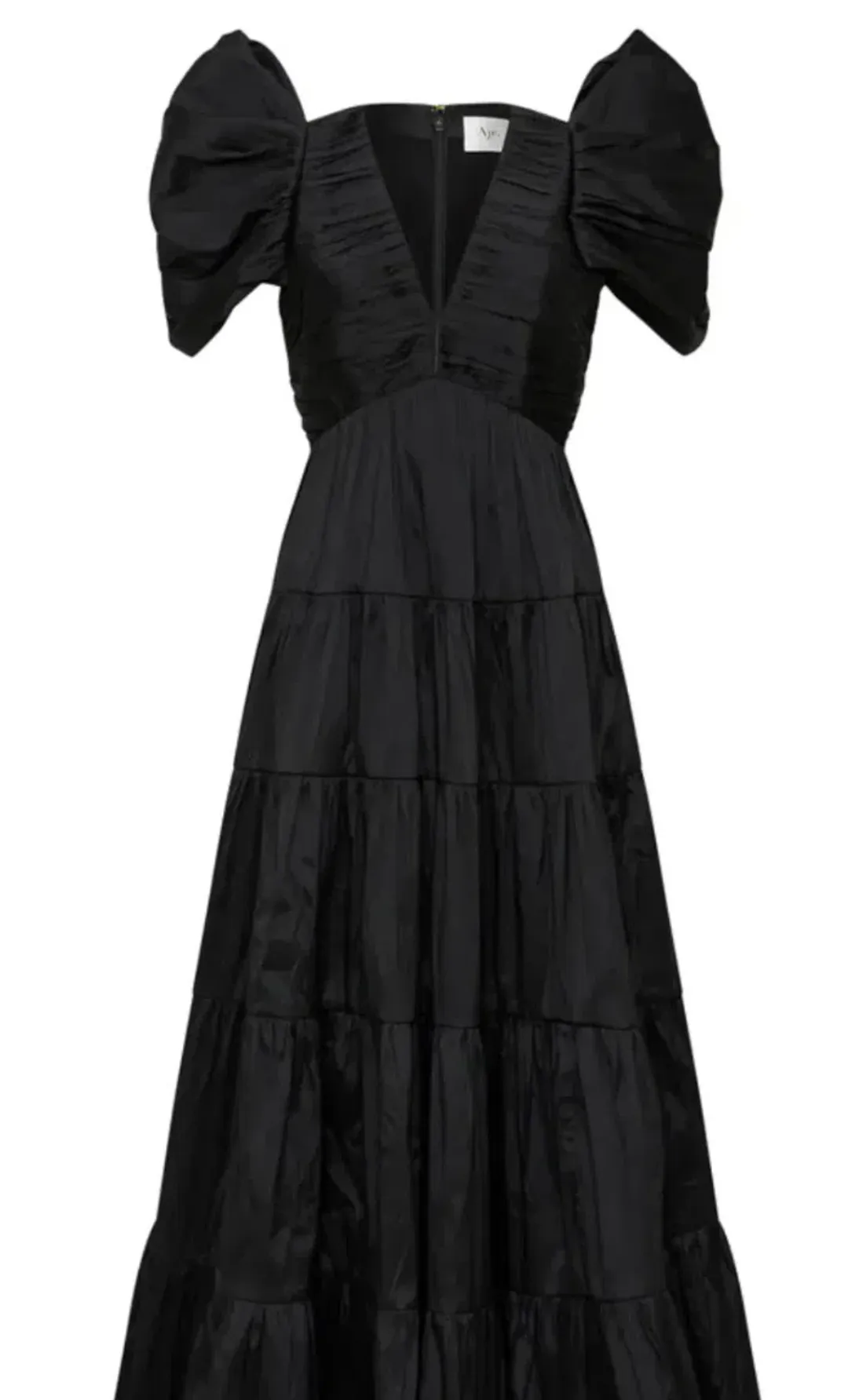 Aje Statuesque Tiered Gown Black Size AU 6 for rent on The Volte - main image