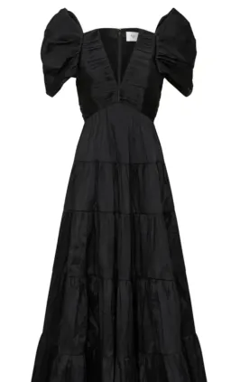 Aje Statuesque Tiered Gown Black Size AU 6 for rent on The Volte - image 3