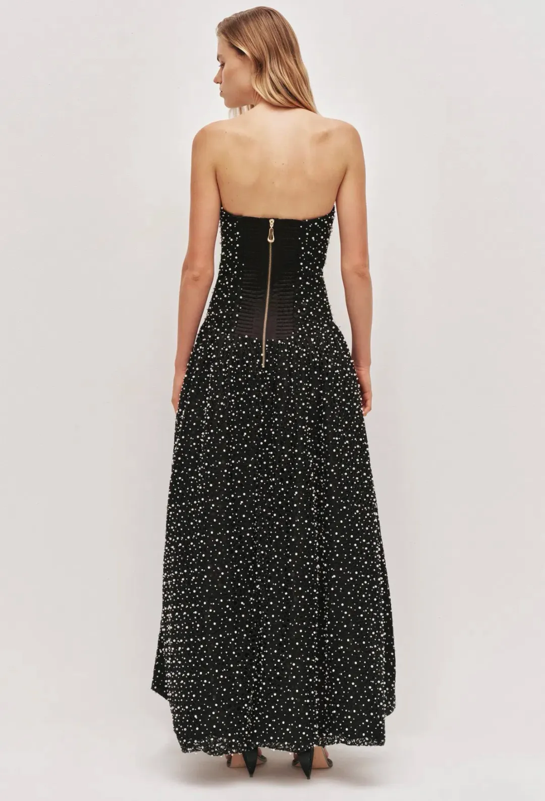 Aje Regina Pearl Gown - size 8 for rent on The Volte - main image