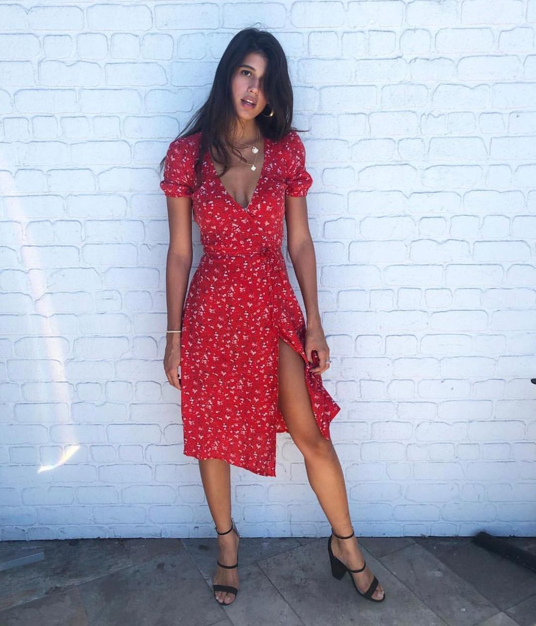 Kookai Zariah Dress Red Size 6 for rent on The Volte - main image