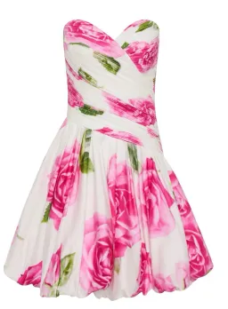 Aje Olea Bubble Hem Mini Dress Soft Rose Light Size 8 for rent on The Volte - image 1