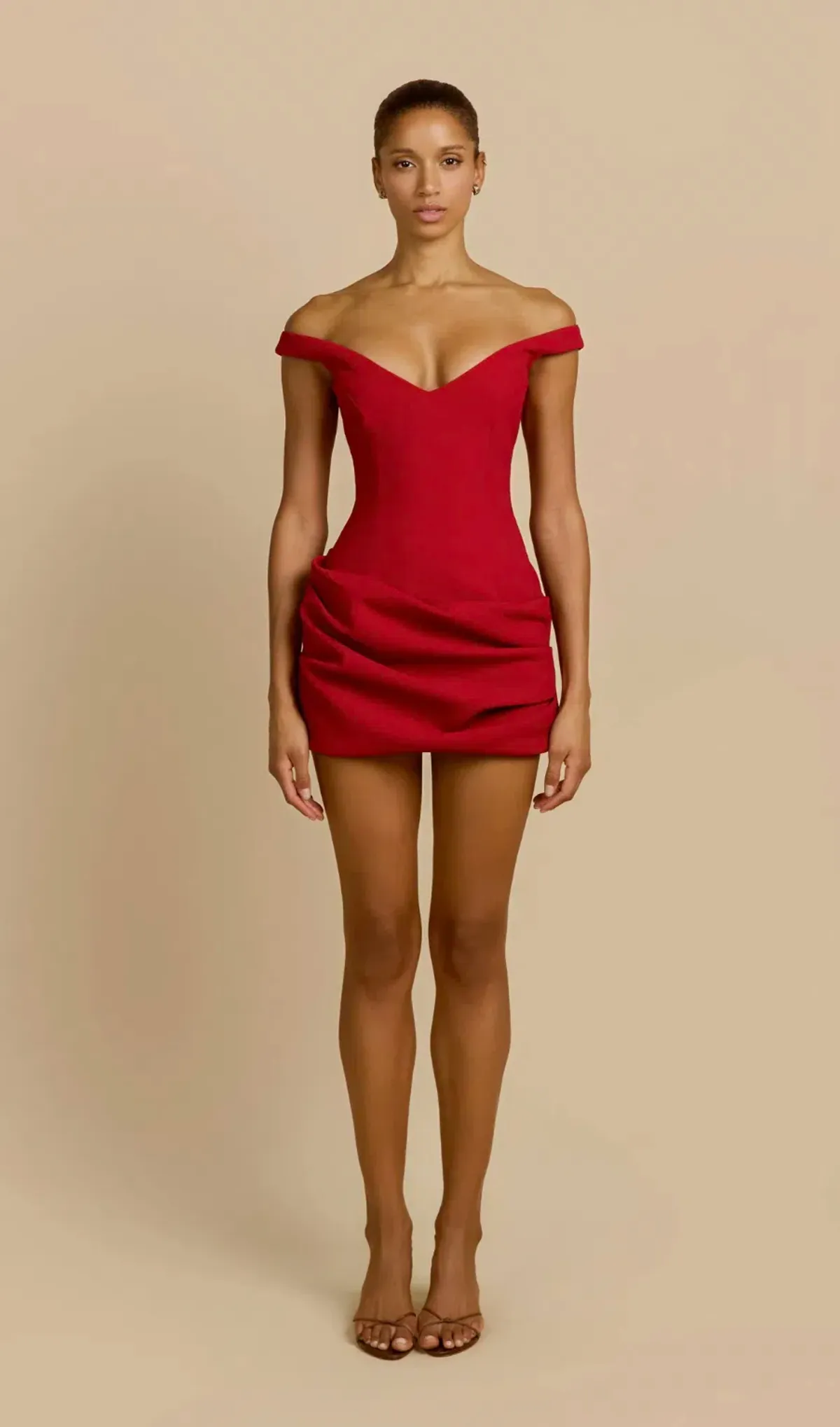 Arcina ori, AVERY DRESS Red, mini, size 8 for rent on The Volte - main image