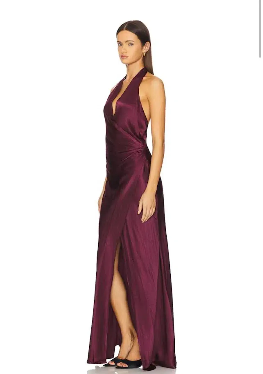  💜 BEC and BRIDGE Elisia Wrap Maxi Dress – Plum / Burgundy – Size AU 8 💜 for rent on The Volte - main image