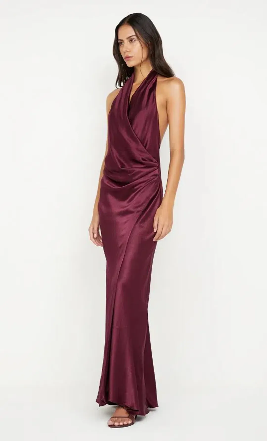  💜 BEC and BRIDGE Elisia Wrap Maxi Dress – Plum / Burgundy – Size AU 8 💜 for rent on The Volte - main image