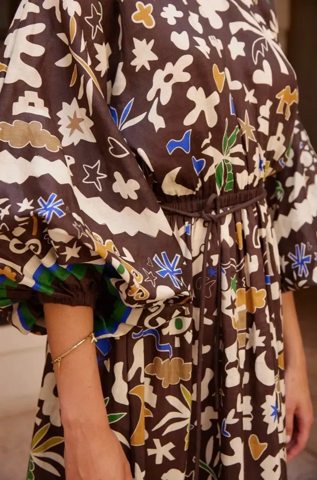 Alemais Maroc Midi Dress Pockets & Slip Size 12 for rent on The Volte - main image