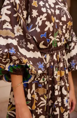 Alemais Maroc Midi Dress Pockets & Slip Size 12 for rent on The Volte - image 7