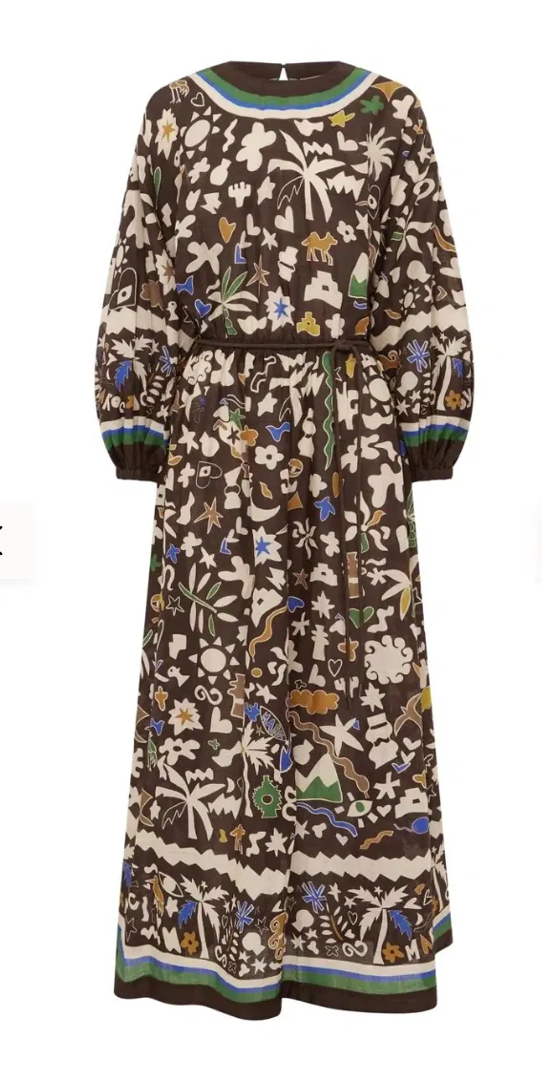 Alemais Maroc Midi Dress Pockets & Slip Size 12 for rent on The Volte - main image