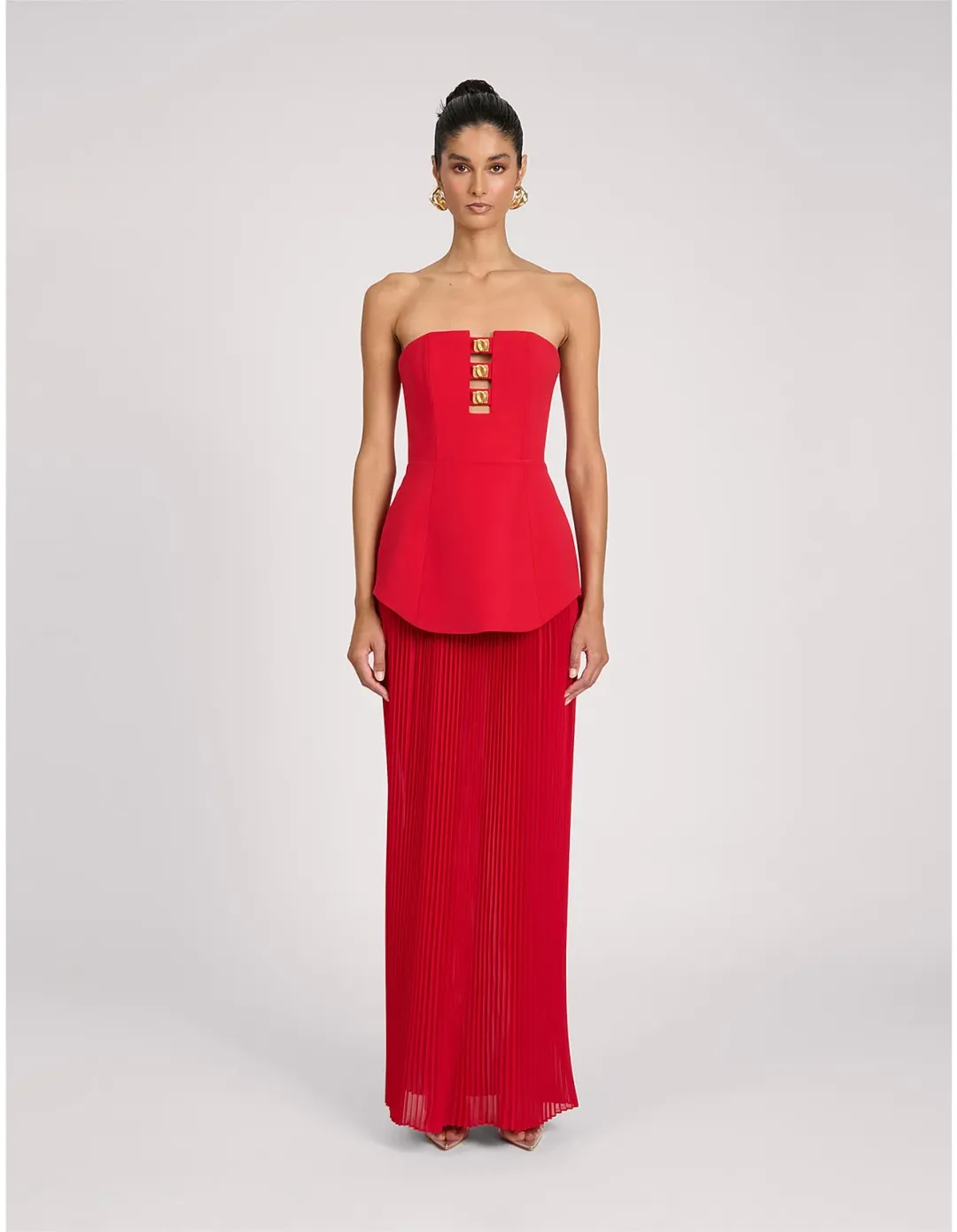 Eliya The Label Leo Dress Red Size 6 for rent on The Volte - main image