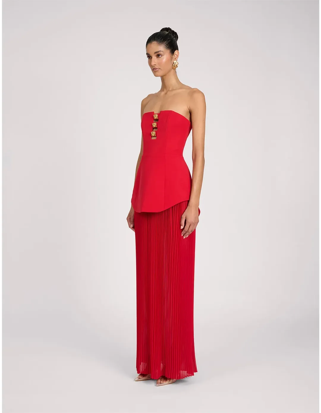 Eliya The Label Leo Dress Red Size 6 for rent on The Volte - main image