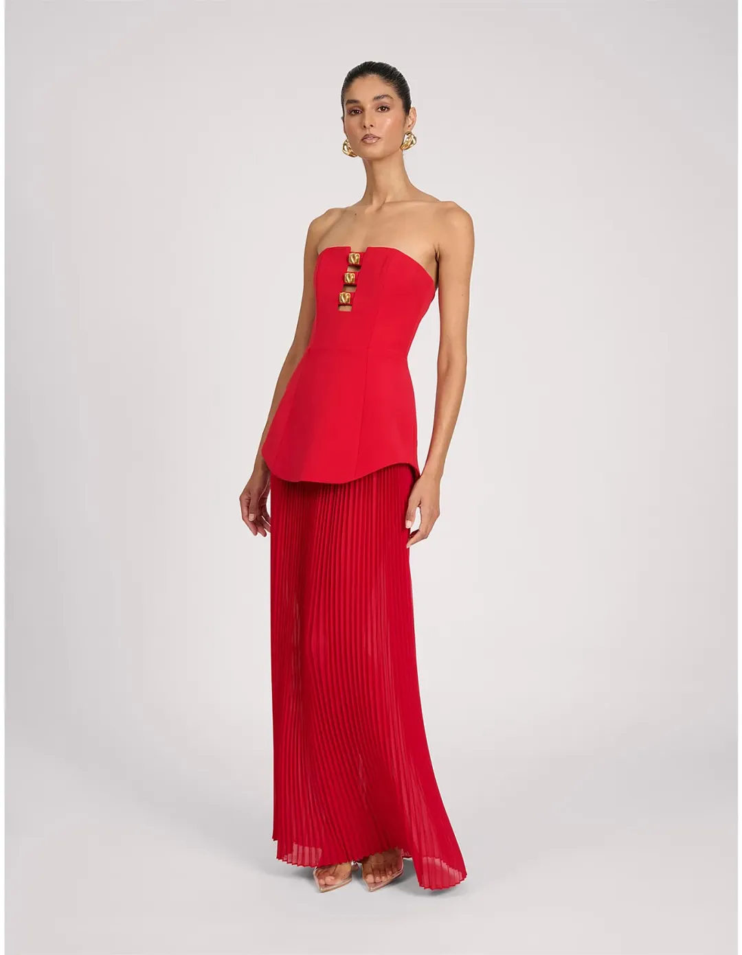 Eliya The Label Leo Dress Red Size 6 for rent on The Volte - main image