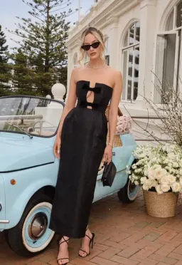 Effie Kats Kiera Dress - Black for rent on The Volte - image 3