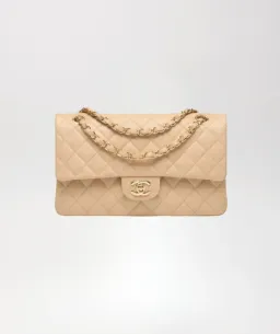 Chanel Classic Beige Medium Flap Handbag for rent on The Volte - image 1