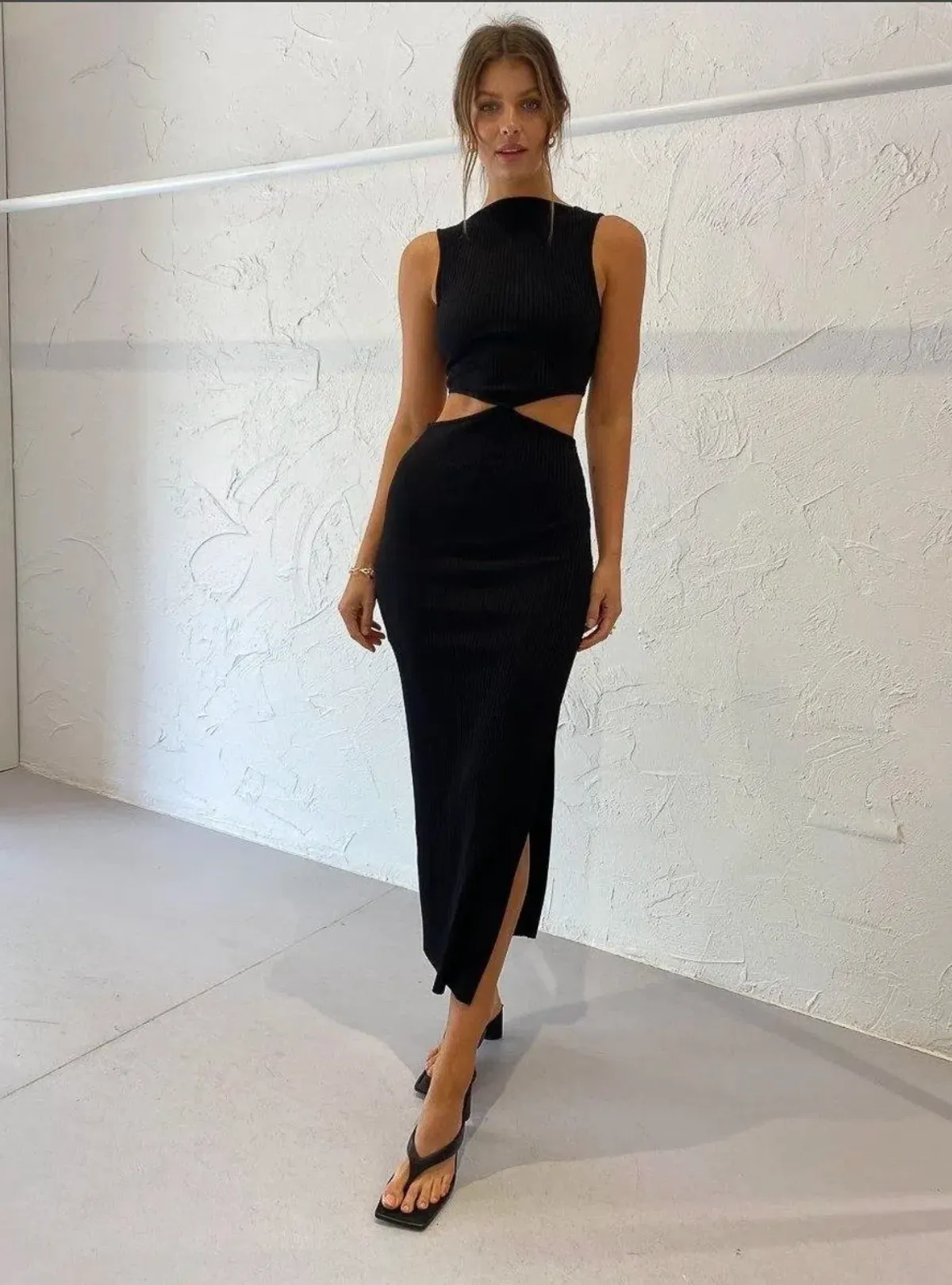 Bec & Bridge Bec & Bridge Reba Midi Dress Black Size AU 8 for rent on The Volte - main image