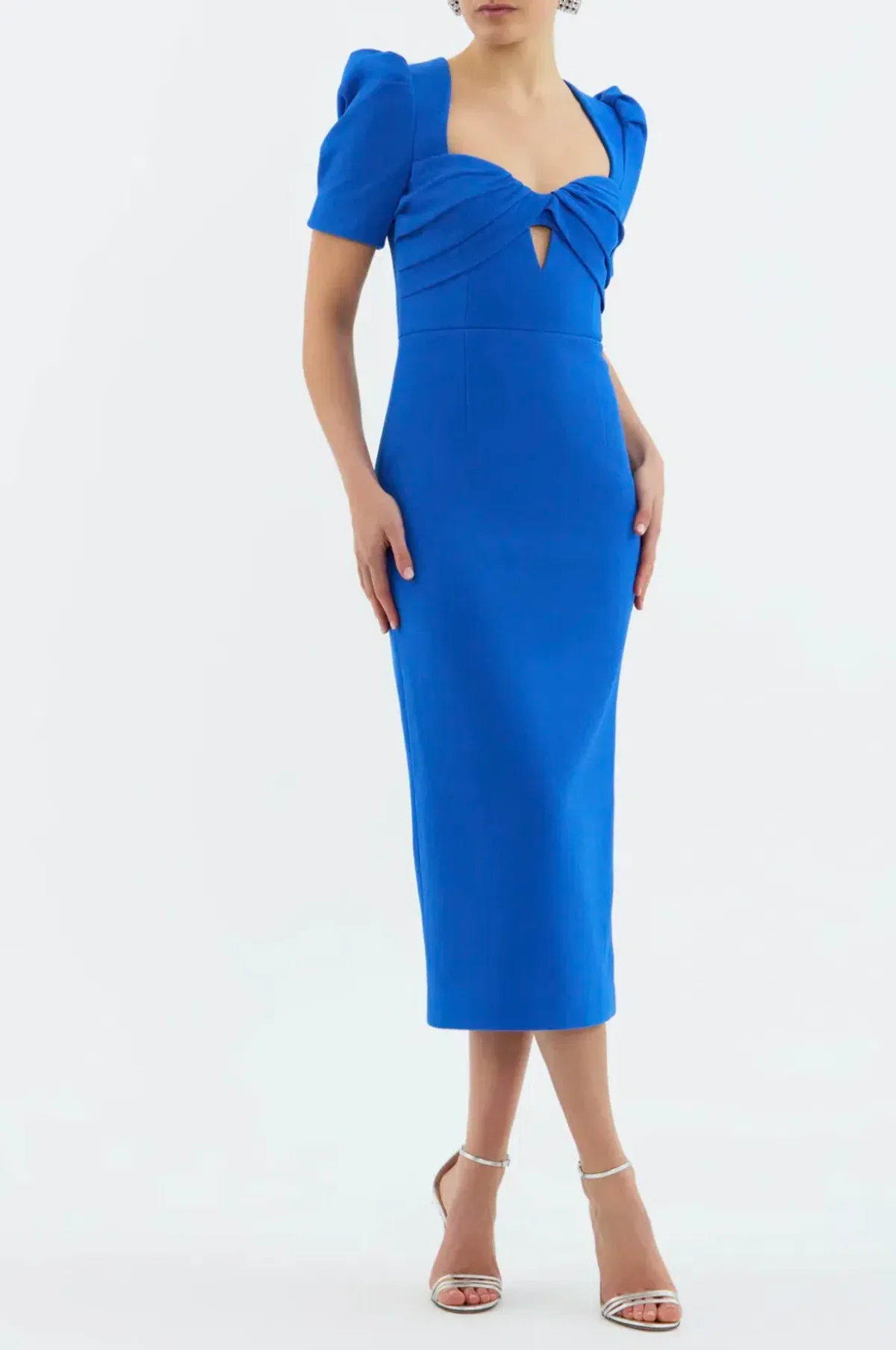 Rebecca Vallance Antonella Short Sleeve Midi Dress SIze 8 for rent on The Volte - main image