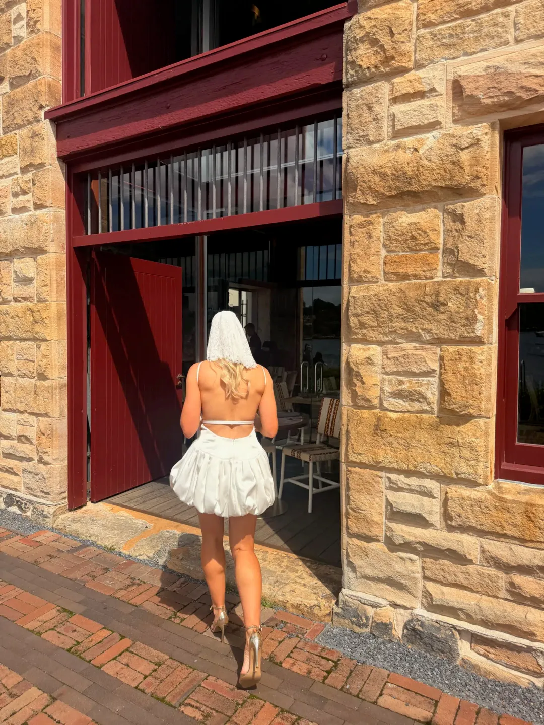 RETROFETE Isolde Dress Mini White Size 8 for rent on The Volte - main image