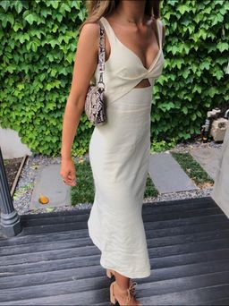 Bec & Bridge ANA MIDI DRESS - BUTTER size 6 for rent on The Volte - image 3