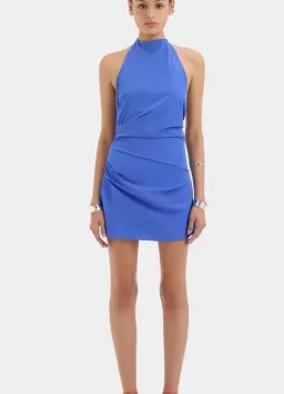 Sir Sol Halter Mini Dress in Cobalt - Size 1 for rent on The Volte - image 1