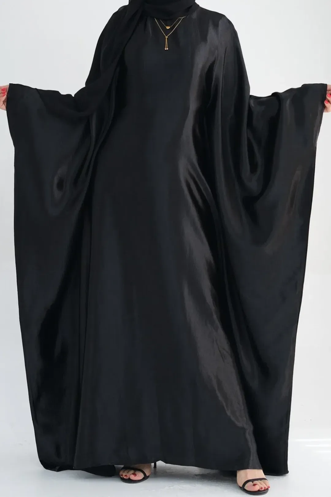 Glow Modesty Zarah Butterfly Black Maxi Dress for rent on The Volte - main image