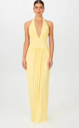 Jefrei Sei - Landon Maxi Dress in Canary Size S for rent on The Volte - image 1