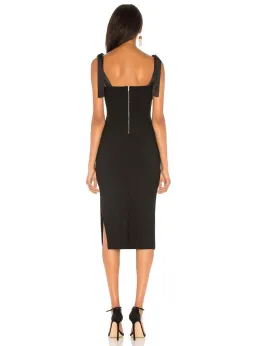 Bec & Bridge Tasha Cutout Midi Dress Black Size AU 6 for rent on The Volte - image 3