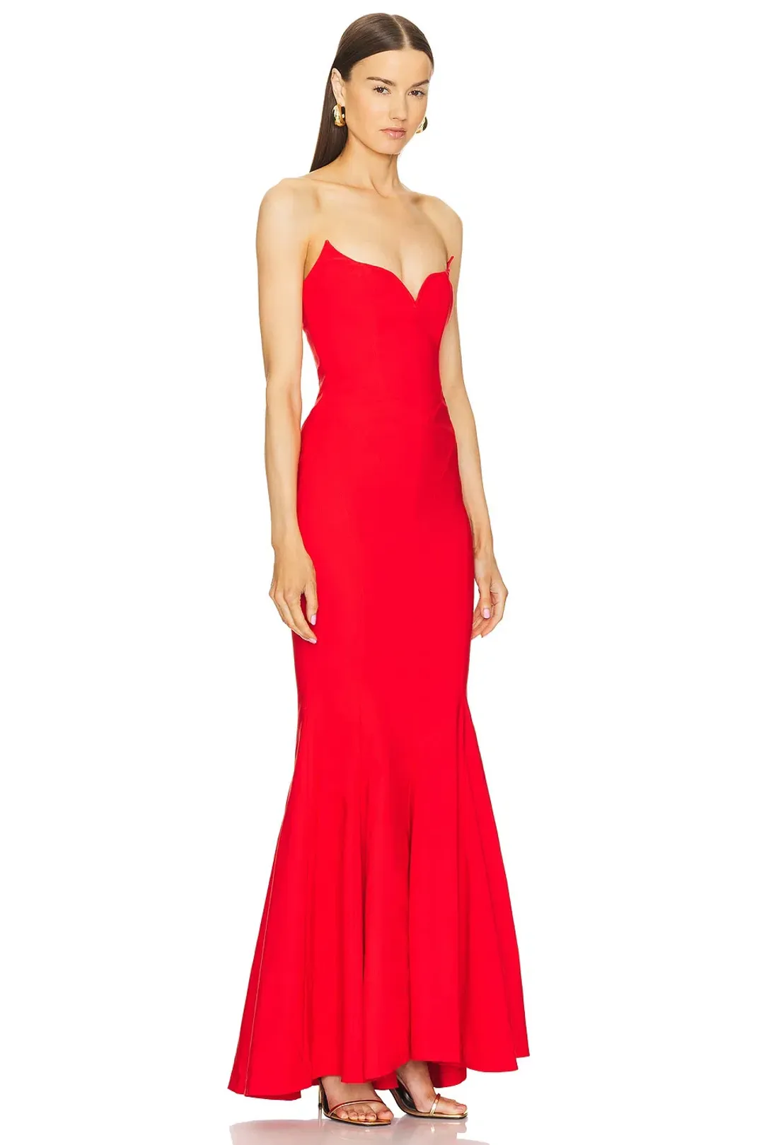 Michael Costello Billie Gown Red Size S/AU8 for rent on The Volte - main image