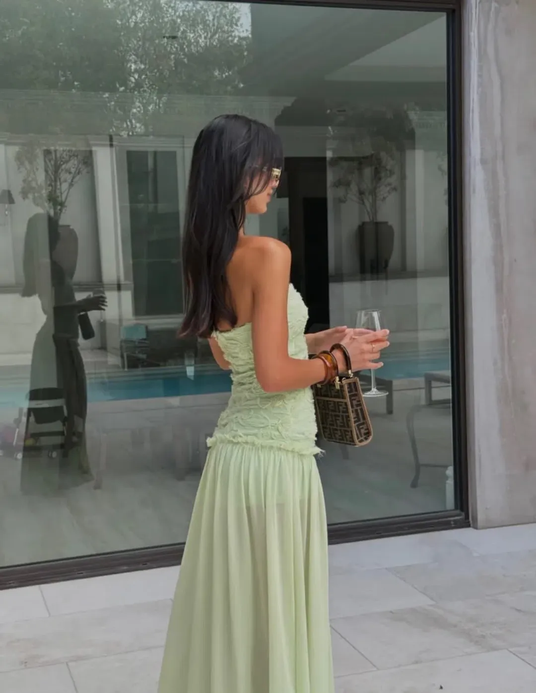 Jefre Sei Renata Dress Mint Size Small/8 for rent on The Volte - main image